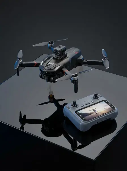 Canlı Görüntü Aktarımlı Çift Kameralı Uzaktan Kumandalı Drone