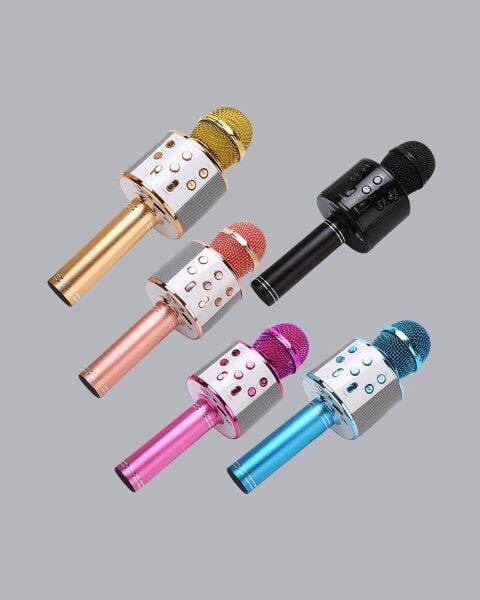 Bluetooth Karaoke Mikrofon – Yüksek Ses Kalitesi Yankı Efektli Uzun Ömürlü Pil
