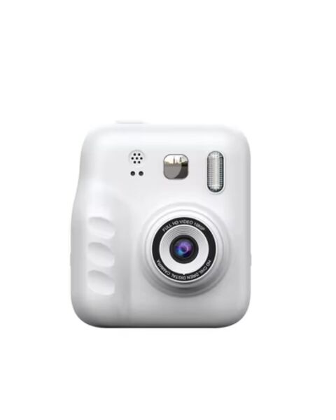 Eğlenceli Baskılı Çocuk Fotoğraf Makinesi Video Çekim 4 Rulo Kağıt 5 Kalem Set