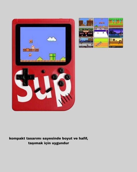 SUP Game Box El Konsolu – 500 Oyunlu TV Bağlantılı 5 Saat Oyun Süresi