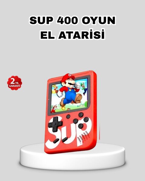 SUP Retro El Konsolu – 500 Oyun 2 Oyunculu 3 İnç Ekran Taşınabilir Şarjlı Atari