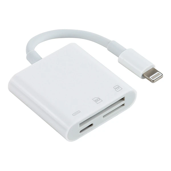 ALLY NK-101Y Pro 3 İn 1 İPhone Lightning to SD-TF Çevirici Adaptör-(5775)