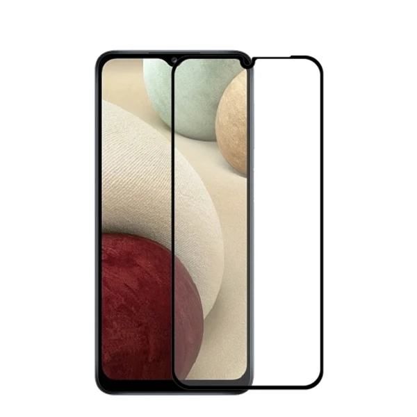 SM Galaxy A12 Full Glue Full Kaplama Tempered Cam Ekran Koruyucu-(5775)