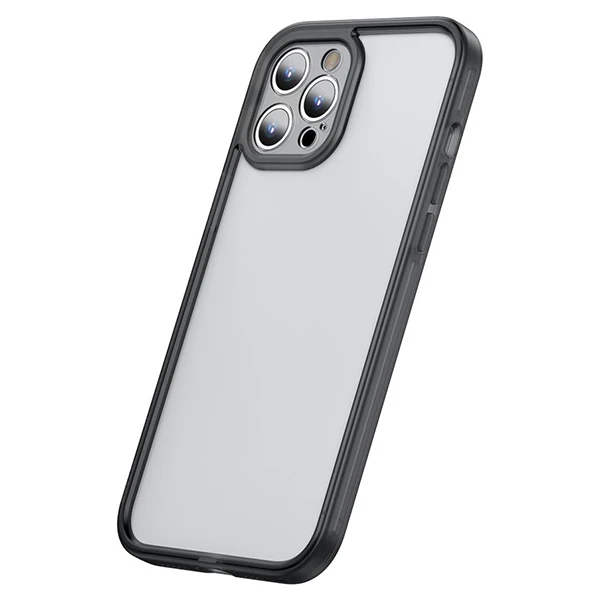 Baseus iPhone 12 Pro 6.1 Kamera Lens Koruyuculu Frame Kılıf-(5775)
