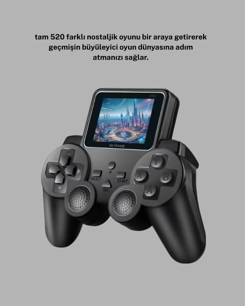 Atari S10 Retro Oyun Konsolu – 520 Klasik Oyun Taşınabilir Tasarım Nostaljik Oyun Deneyimi
