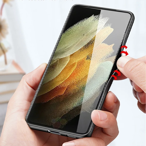 Dux Ducis Sm Galaxy S21 Ultra Kılıf  Fino Series Premium Arka Koruma Kılıf-(5775)