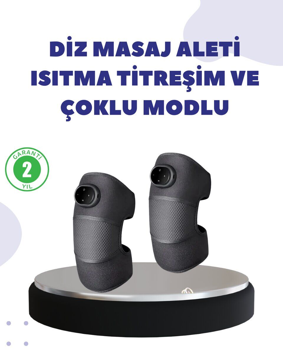 Diz ve Dirsek İçin Isıtmalı Masaj Dizlik Aparatı