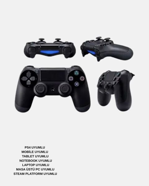 Bluetooth Oyun Kolu – Titreşimli PS4 Steam PC Mobil ve Tablet Uyumlu