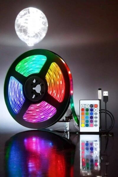 Smart Şerit Led TV Arkası Renkli Kumandalı 10 Metre