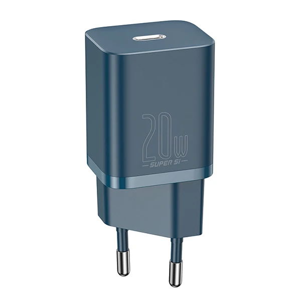 Baseus Super Si 20W PD Type-C Hızlı Şarj Adaptörü 20W İPhone 15-14-13- 12-11 Hızlı Şarj-(5775)