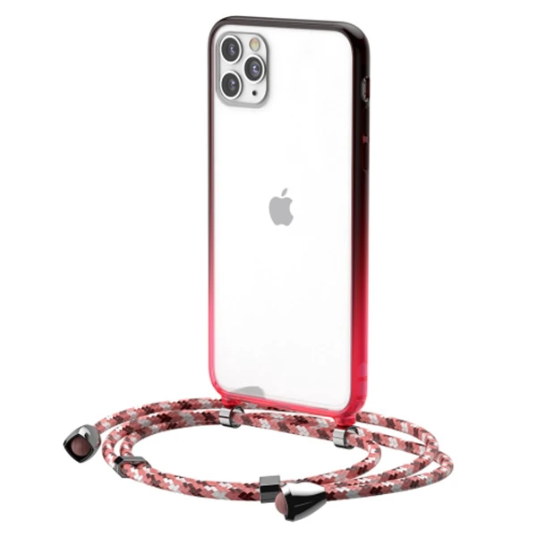 Baseus Element Crossbody Protective iPhone 11 Pro 5.8 Askılı Koruyucu Silikon Kılıf-(5775)