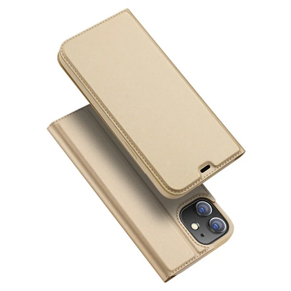 DUX DUCİS İPhone 12 Mini Kılıf Kapaklı Flip Cover Kılıf Skin Pro Series Kılıf-(5775)