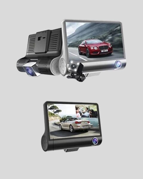 Araç Kamerası 3’lü Full HD DVR 1080P Gece Görüşlü ve G-Sensörlü