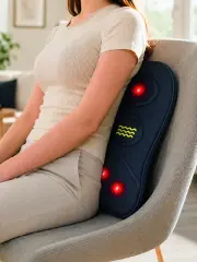 Titreşimli Isıtmalı Sırt ve Bel Masaj Minderi Ergonomik Tasarım