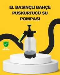 Köpük Püskürtücü 2 Litre Dayanıklı Manuel Basınçlı Yıkama Şişesi