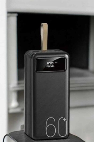 Powerbank 60.000 MAH 4 Portlu Uzun Şarj Süreli Dijital Göstergeli