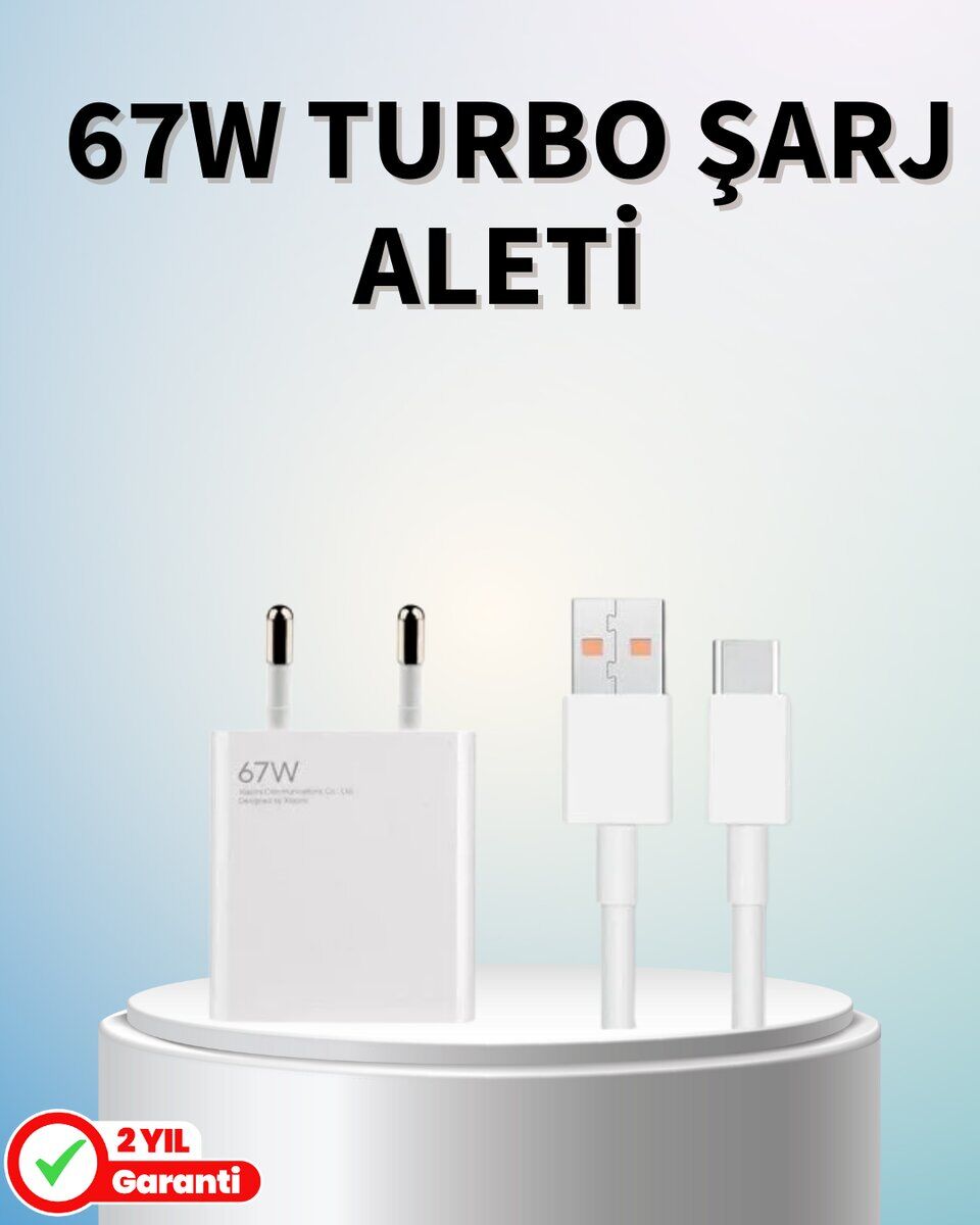 67 Watt Güçlü Şarj Aleti Samsung S23 Ultra S24 Uyumlu