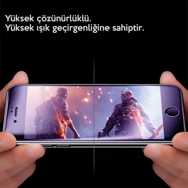 İPhone 11 Pro  Anti Blue Light 3D Full Cam Ekran Koruyucu-(5775)