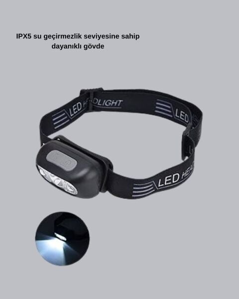 Gece Balıkçılığı İçin Ultra Parlak Şarjlı Kafa Lambası | 4 Işık Modu + USB Şarj