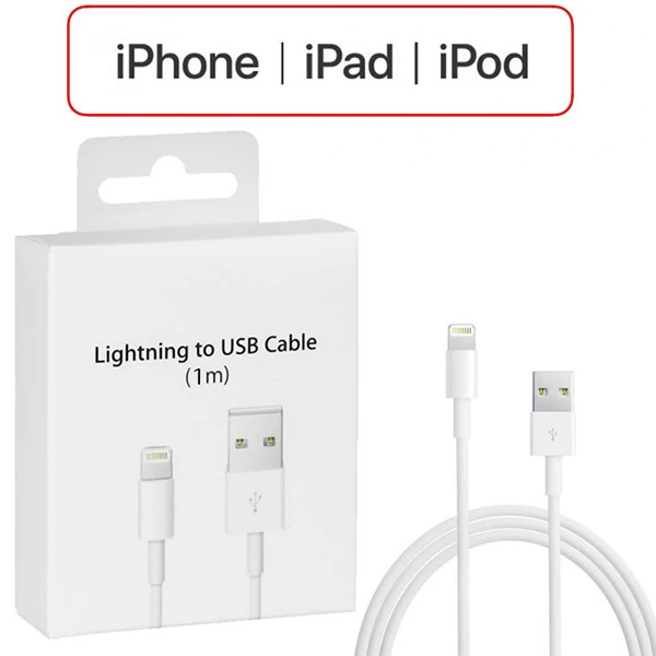 İPhone 14-13-12-11 XR XS 8-7 Lİghtİng 1metre Usb Şarj Kablosu-(5775)