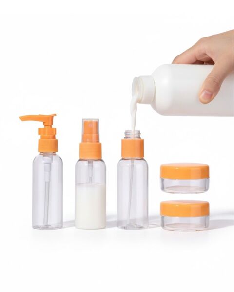 Seyahat İçin 5’li Şeffaf Kozmetik Kap Seti 30 ml