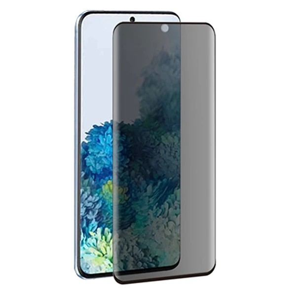 ALLY SM Galaxy S20 FE 3D Full Privacy Gizlilik Tempered Cam Ekran Koruyucu-(5775)