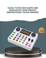 Gürültü Engelleme Özellikli Canlı Yayın Ses Kartı