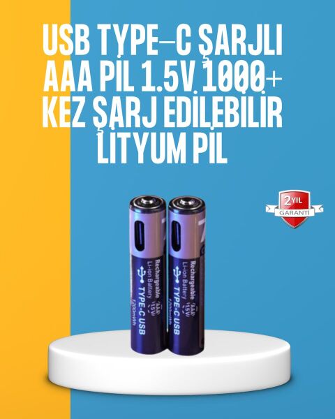 1200mWh Kapasiteli Lityum AAA Pil – Düşük Enerji Tüketen Cihazlar İçin Maksimum Dayanıklılık