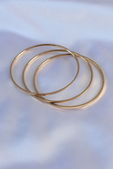 316L Çelik Gold Renk Ajda Model Kadın 65 mm Bilezik 5886