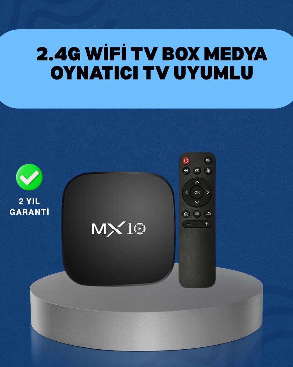 4K Medya Kutusu HDMI-USB Bağlantılı Android TV Çözümü