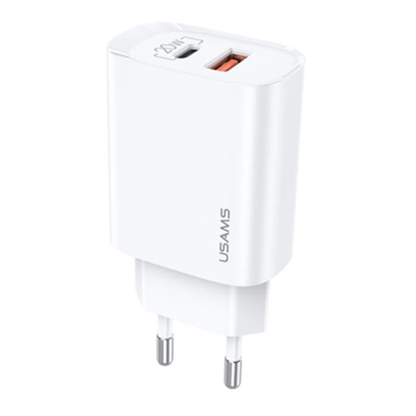 USAMS iPhone 20W QC3.0 + PD3.0  Hızlı Şarj Başlık US-CC121 T35-(5775)