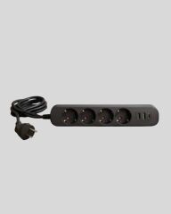 Akım Korumalı Çoklu Priz 4’lü 2 USB 1 Type-C 2500W Güçlü Tasarım