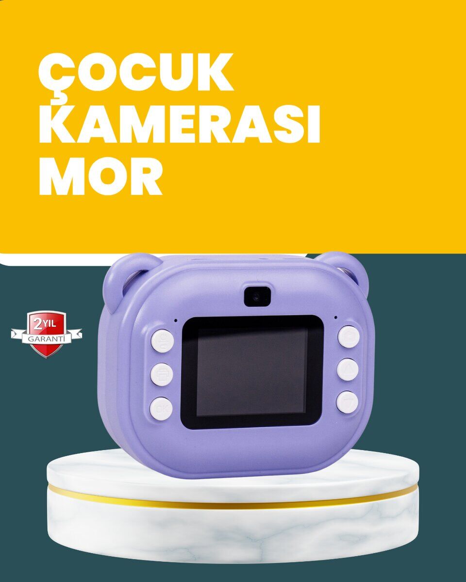 Çocuklar İçin Şipşak Baskı Kamera – 18 Efektli Oyun ve Müzik Özellikli