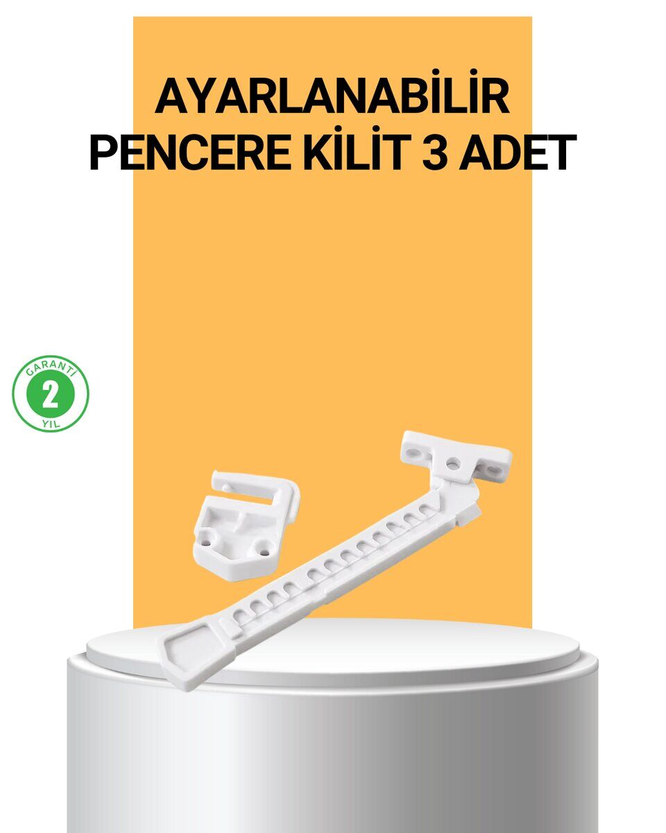 Pencere Cam Emniyet Kilidi Açılma Sınırlayıcı Set