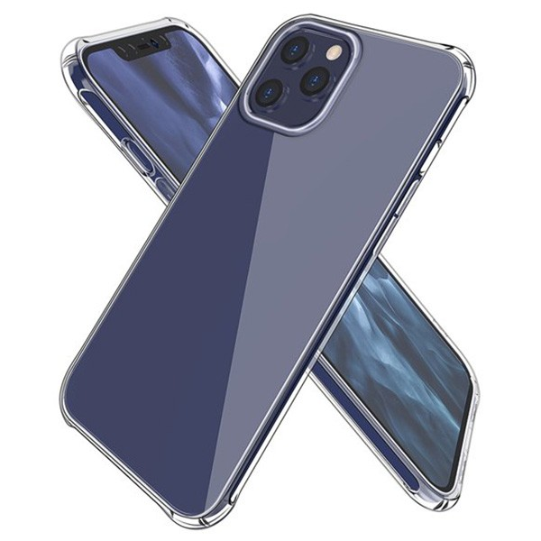 İPhone 12 Pro Max 6.7 Anti-Drop Silikon Kılıf Shockproof Şeffaf  kılıf-(5775)