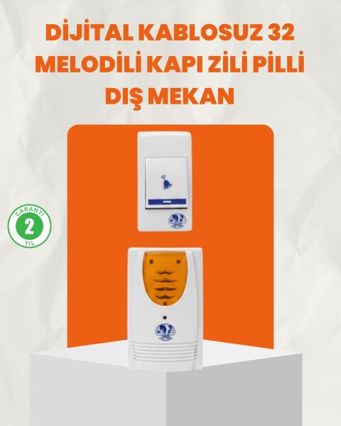 Kablosuz Kapı Zili Ev ve Ofis İçin Konforlu Çözüm