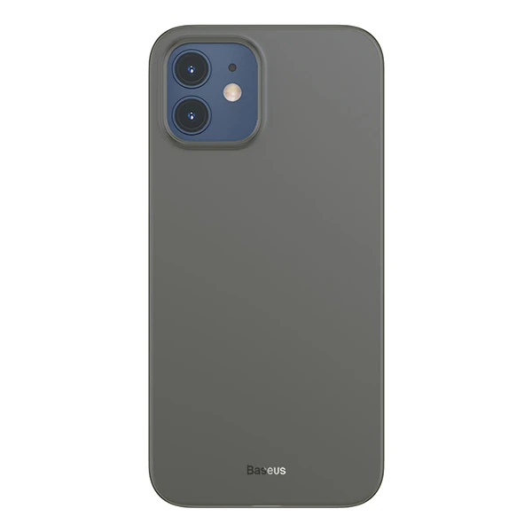 Baseus Wing Case İPhone 12 6.1 Kılıf Ultra İnce Lux Mat Şeffaf Kılıf-(5775)