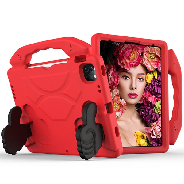 Ally İPAD PRO 11 (2021-2020-2018) Air 4. Nesil 10.9  Kılıf Eva Çocuk Shockproof Standlı Taşınabilir-(5775)
