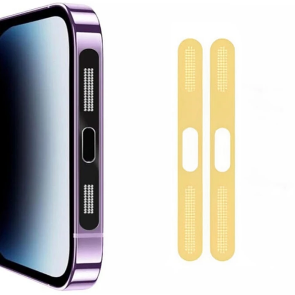 Ally iPhone 14 Pro Max  İçin Anti-Dust Toz Ve Kir Önleyici Sticker 2 Adet Set-(5775)