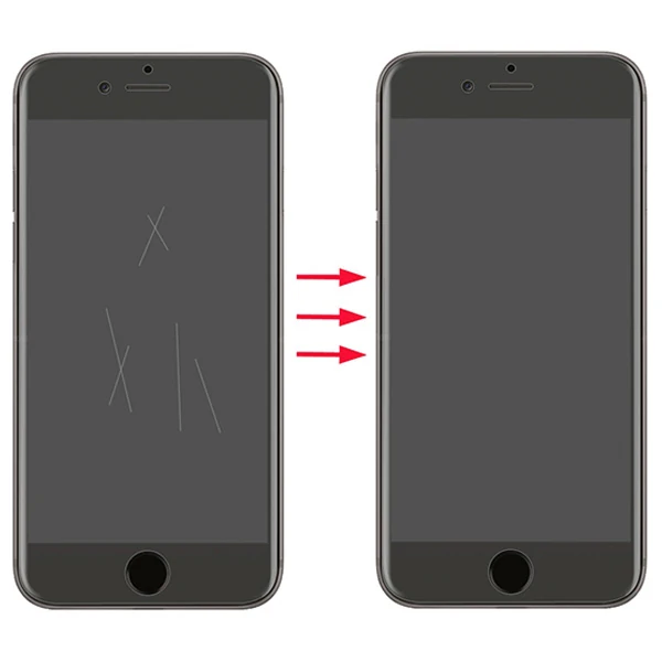 GOR İPhone 8 Plus-7 Plus HD Ekran Koruyucu Jelatin 5 Adet Set-(5775)