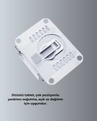 Ayarlanabilir Şeffaf Tablet Standı Kaymaz Silikon Tabanlı