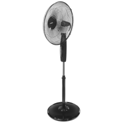 EVEREST FAN11 SİYAH CoolAir 3 Kademeli Hız 40cm 5 Kanat Pervane ve Çerçeve 45W Otomatik Salınım Yükseklik Ayarlı Vantilatör(1923)