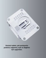 Katlanabilir Tablet Standı Ayarlanabilir Kaymaz Şeffaf Tasarım