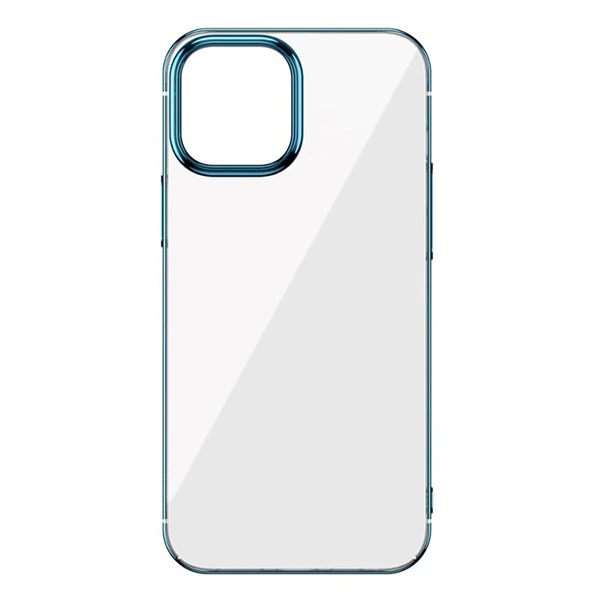 Baseus Glitter İPhone 12 Pro Max Şeffaf Lüx Silikon Kılıf Soft TPU Kılıf-(5775)