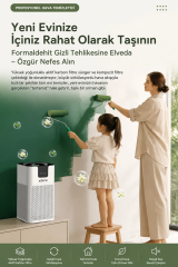EZERE PureAir Akıllı Hava Temizleyici HEPA Filtreli Negatif İyon Hava Arıtıcı-(5775)