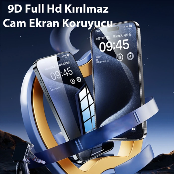 Ally iPhone 15 Pro Full Hd Kırılmaz Cam Ekran Koruyucu-(5775)