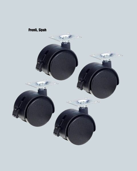 Kilitli 4 cm Tekerlek Ayak 4’lü Set Zemin Koruyucu