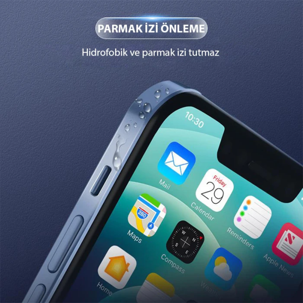 ALLY iPhone 14 Pro Hidrojel Hayalet Yan Alt Üst Kaplama Koruyucu Film-(5775)