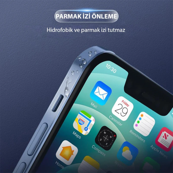 ALLY iPhone 14 Hidrojel Hayalet Yan Alt Üst Kaplama Koruyucu Film-(5775)