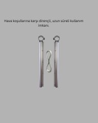 25x60 cm Çamaşır Askılığı Kare Balkon Demiri İçin Dayanıklı Tasarım